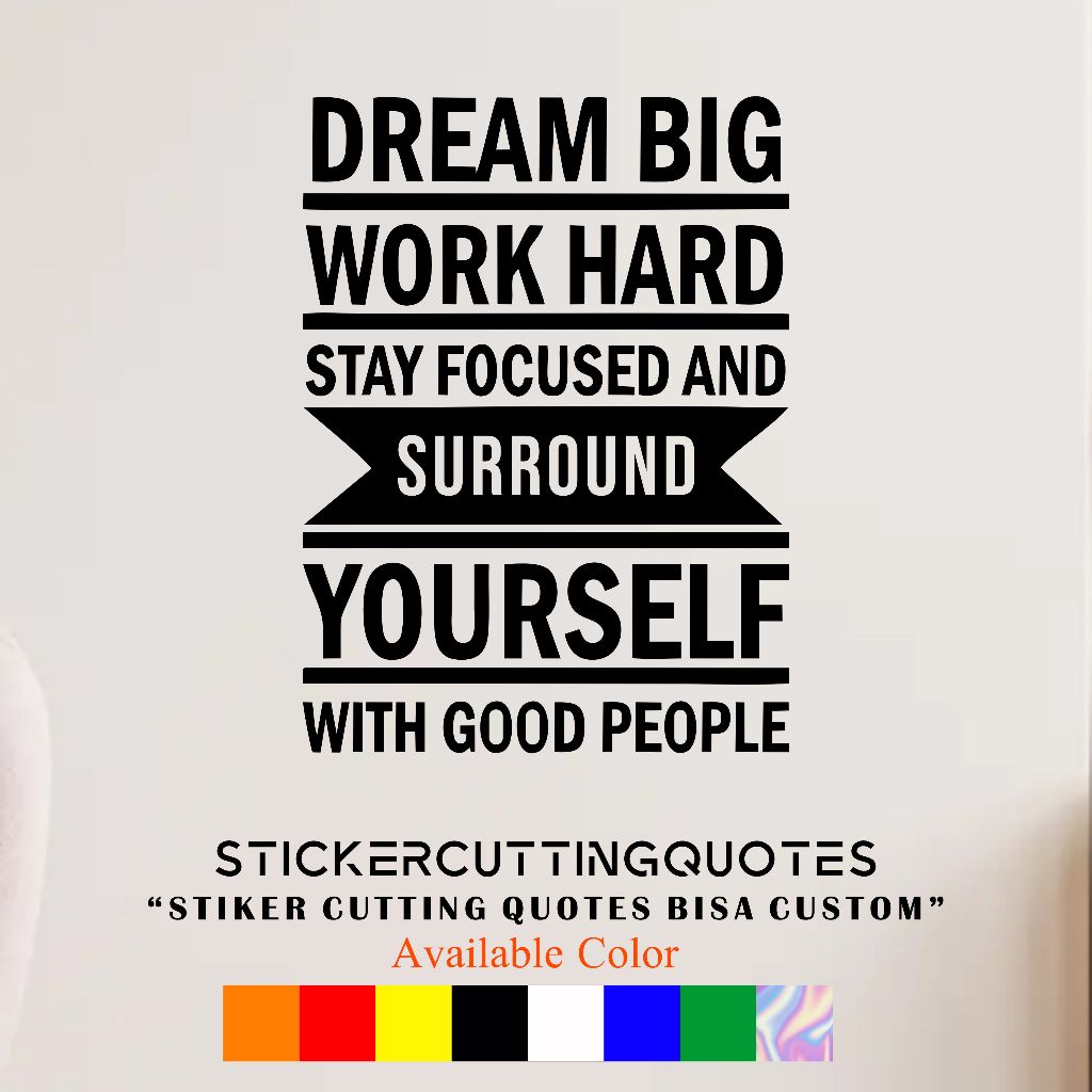 STIKER DINDING WALLPAPER QUOTES MOTIVASI TEAMWORK CUTTING STICKER TEMBOK KACA VINYL