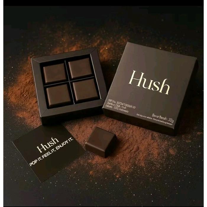 

Hush chocolate Dark Chocolate for couple 4pcs Coklat Cokelat