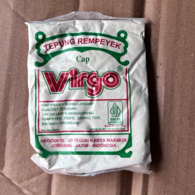 

TEPUNG REMPEYEK VIRGO – TEPUNG SPESIAL UNTUK REMPEYEK RENYAH & LEZAT