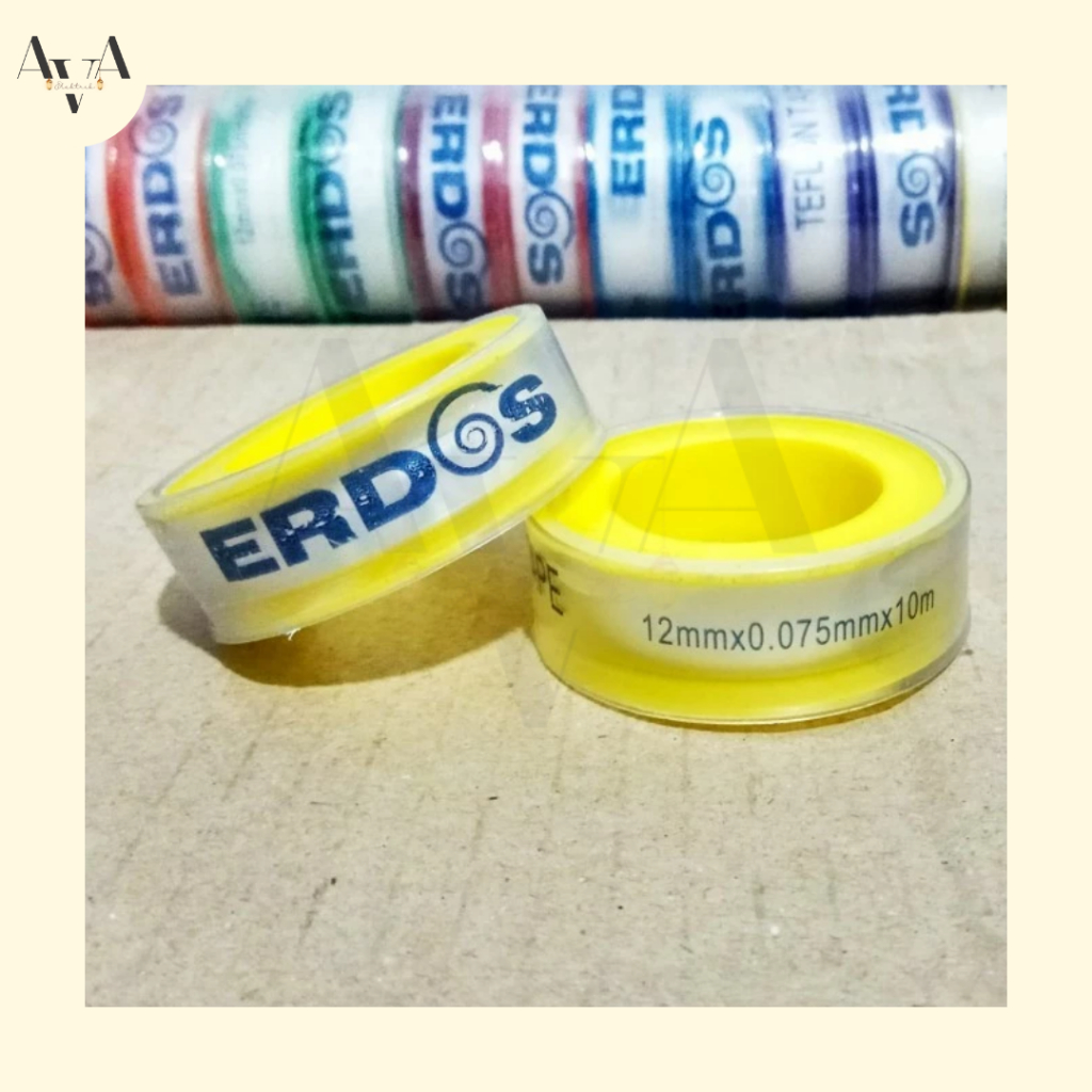 Seal Tape Erdos 12mm 1/2" Inch 10m Selotip Murah Berkualitas/Seal Tape