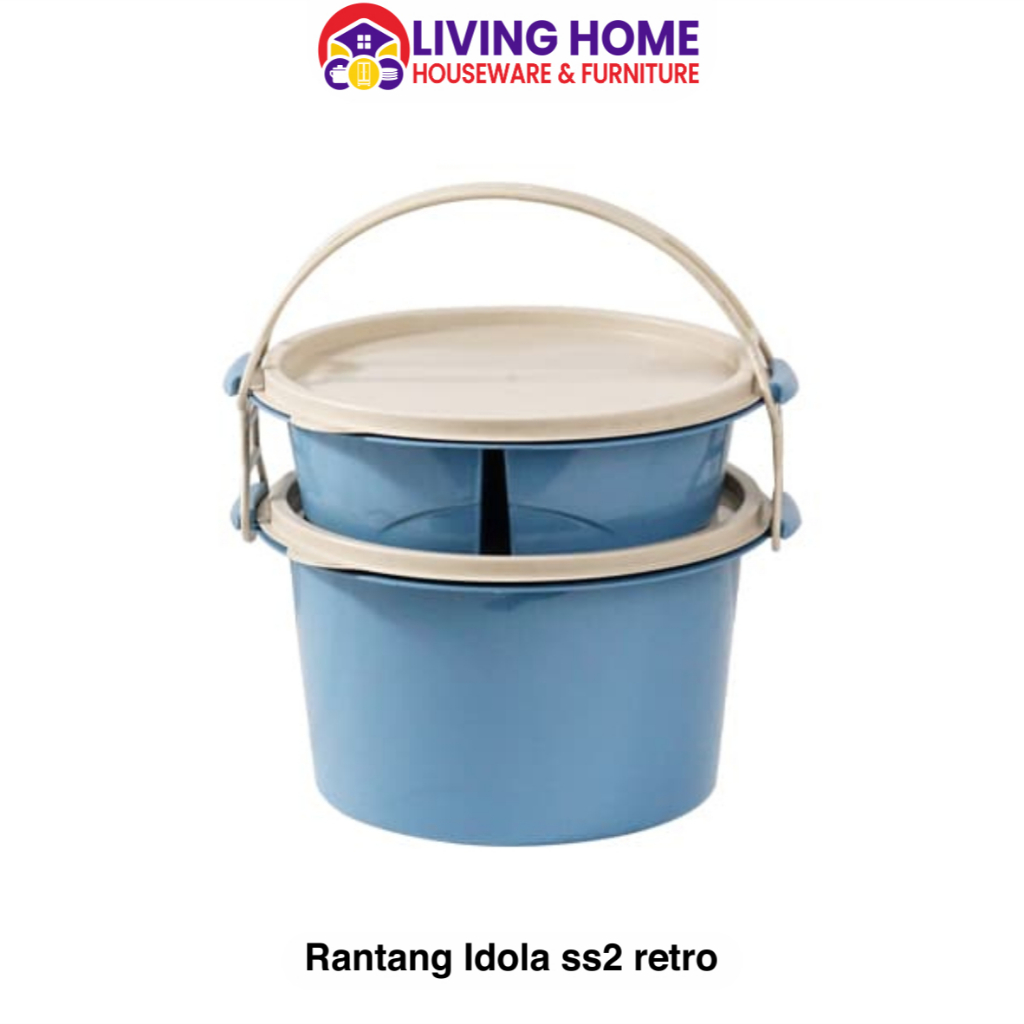 Rantang Idola 2 Susun - Rantang Plastik Bulat 2 Susun