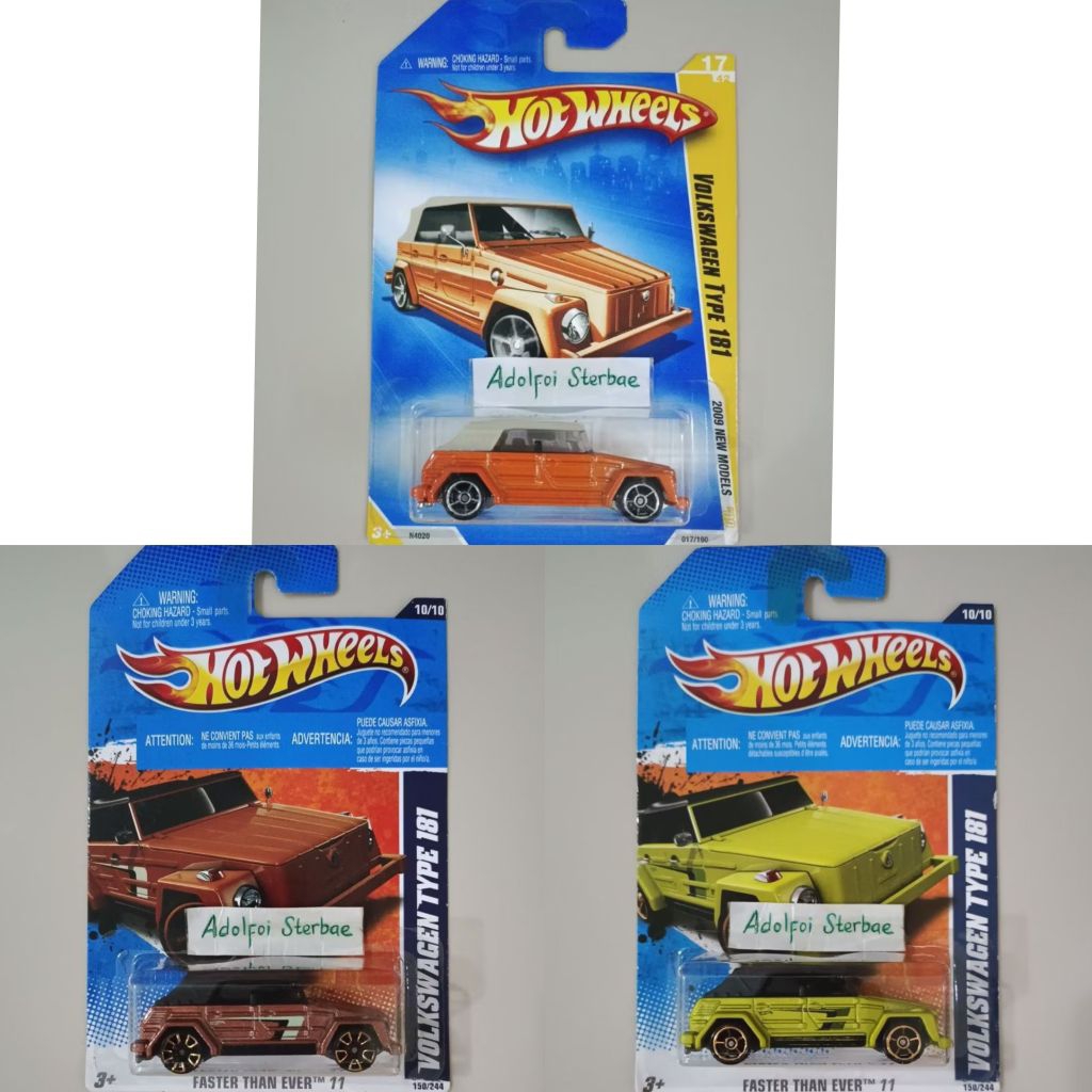 hotwheels hot wheels Volkswagen vw type 181 2009 new models '09 akta faster than ever 11