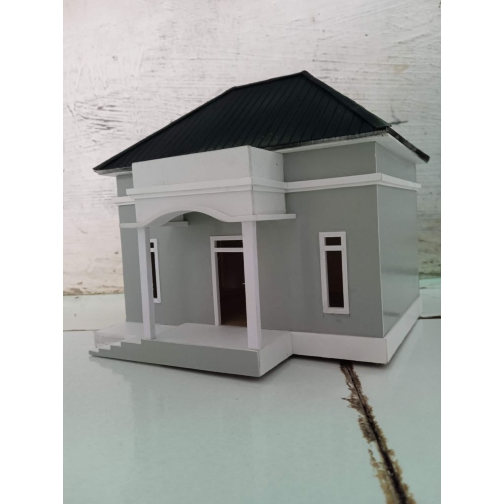 miniatur rumah minimalis diaroma