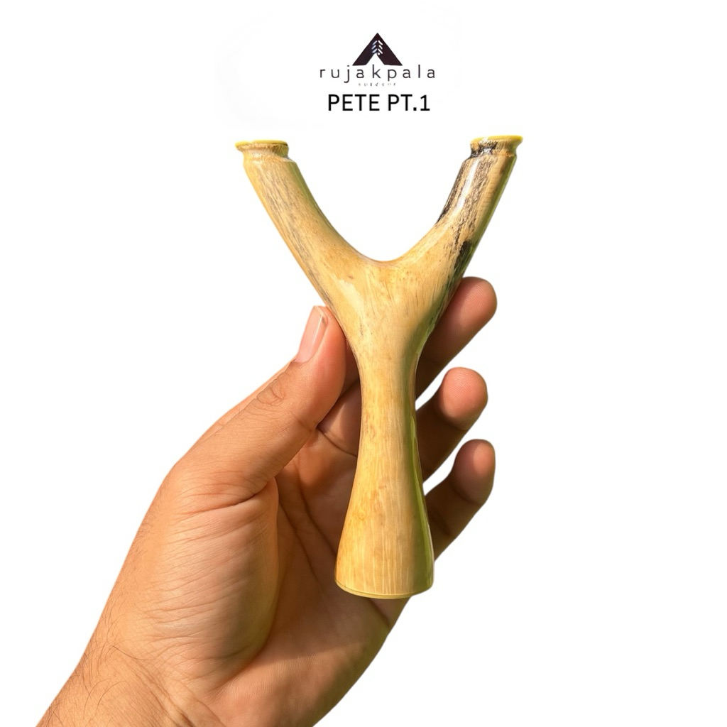 ketapel cagak asli kayu PETE PTE 1-5 / ketapel cagak natural