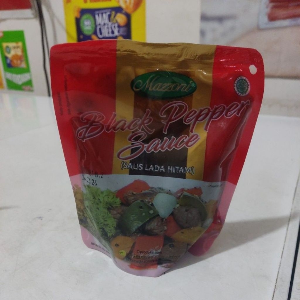 

Mazzoni saus Blackpaper 250gr