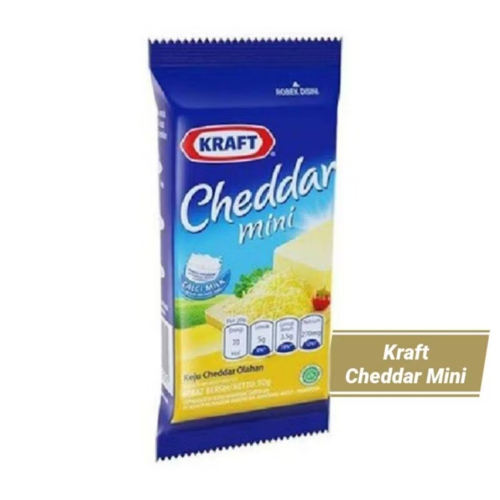 

Kraft Keju Cheddar 30gr - Keju Kraft Cheddar Mini 30gr