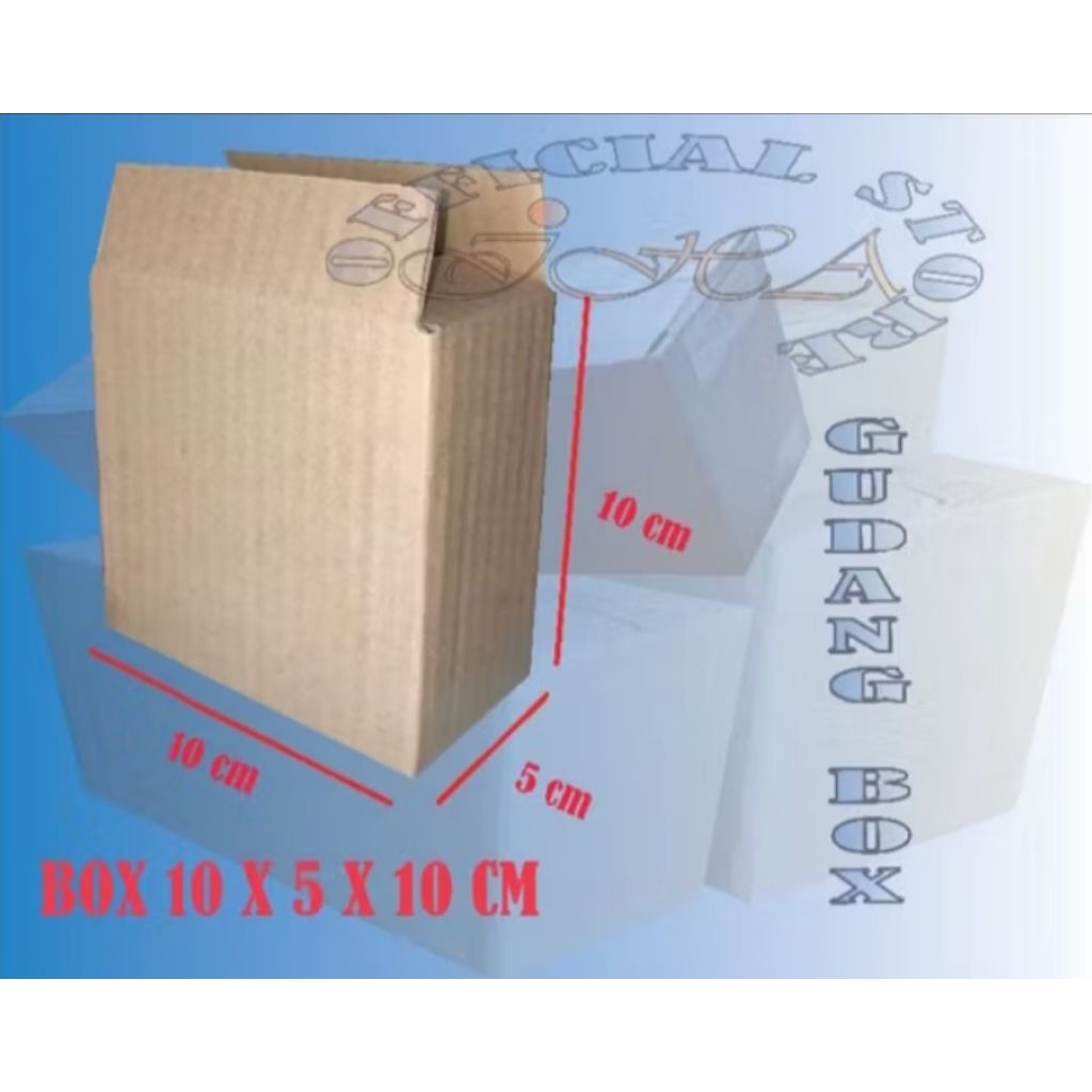 

Kardus ukuran 10×5×10 cm, Box packing paket online