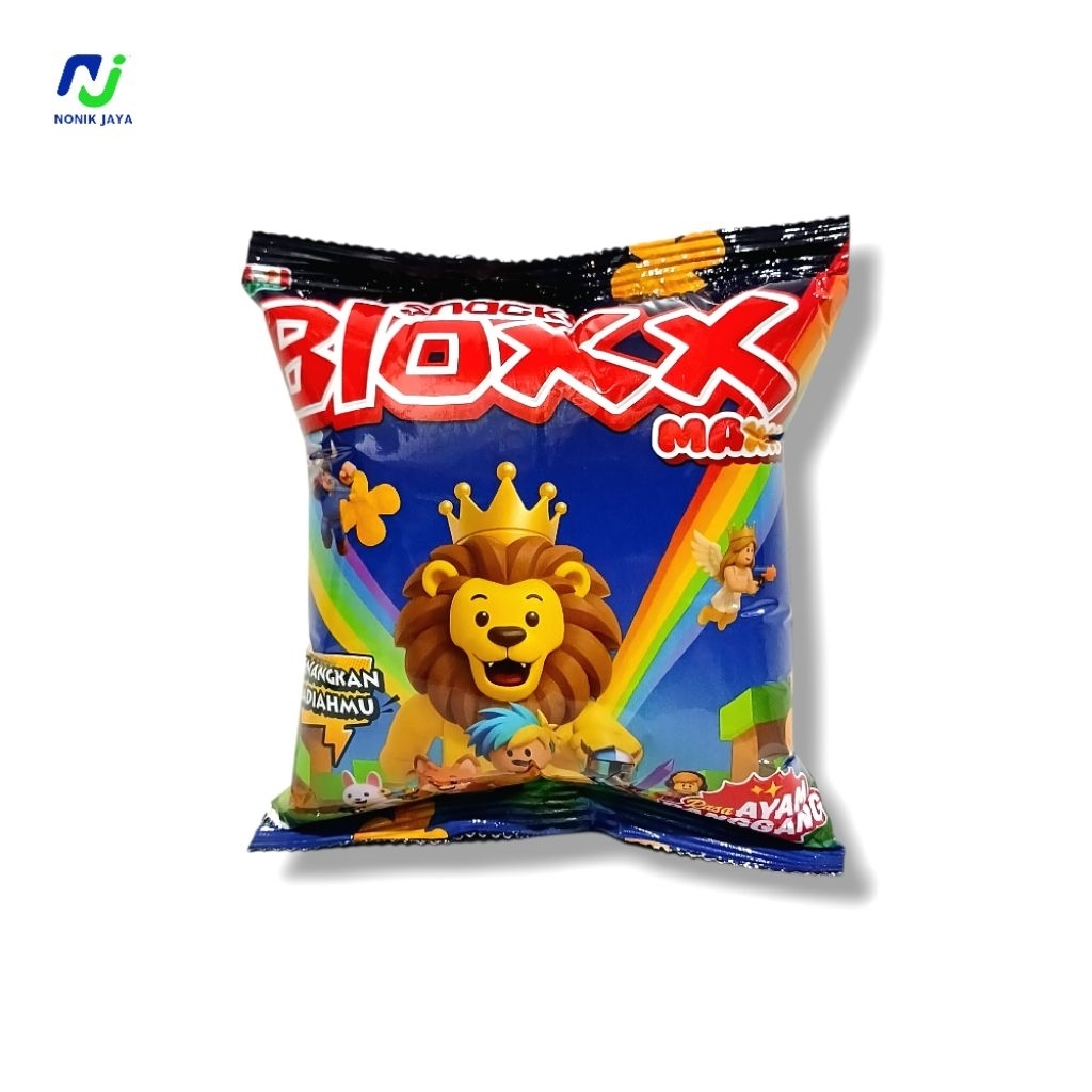 

( SNACK BERHADIAH ) Bloxx Maxx Snack Berhadiah Uang Rasa Ayam Panggang Paket 5 Pcs@20gr