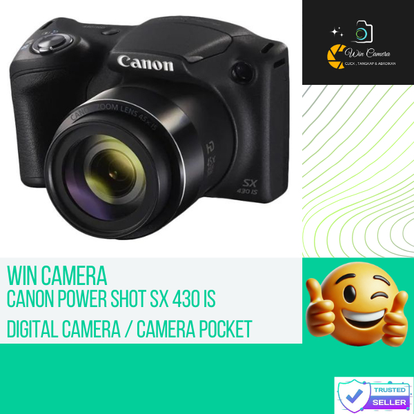 Kamera Canon PowerShot SX 430 IS / Camera Canon / Camera Pocket / Kamera Pocket / Kamera Digital / C