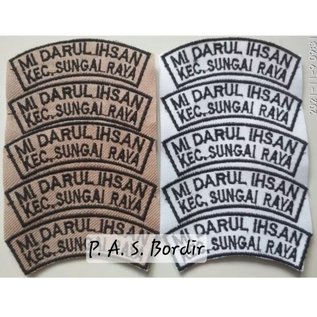 Bordir Bet Lokasi, Lokasi Sekolah, Bet Sekolah Custom