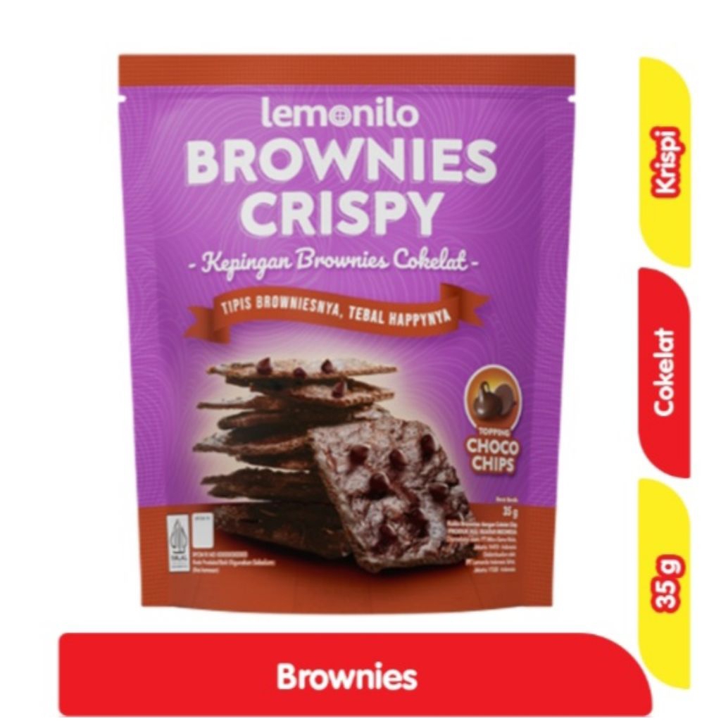 

Lemonilo brownies crispy rasa coklat 35gr