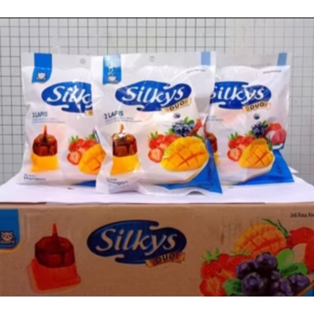 

silky duo puding jelly / rasa mangga / 1 pack isi 10 pcs