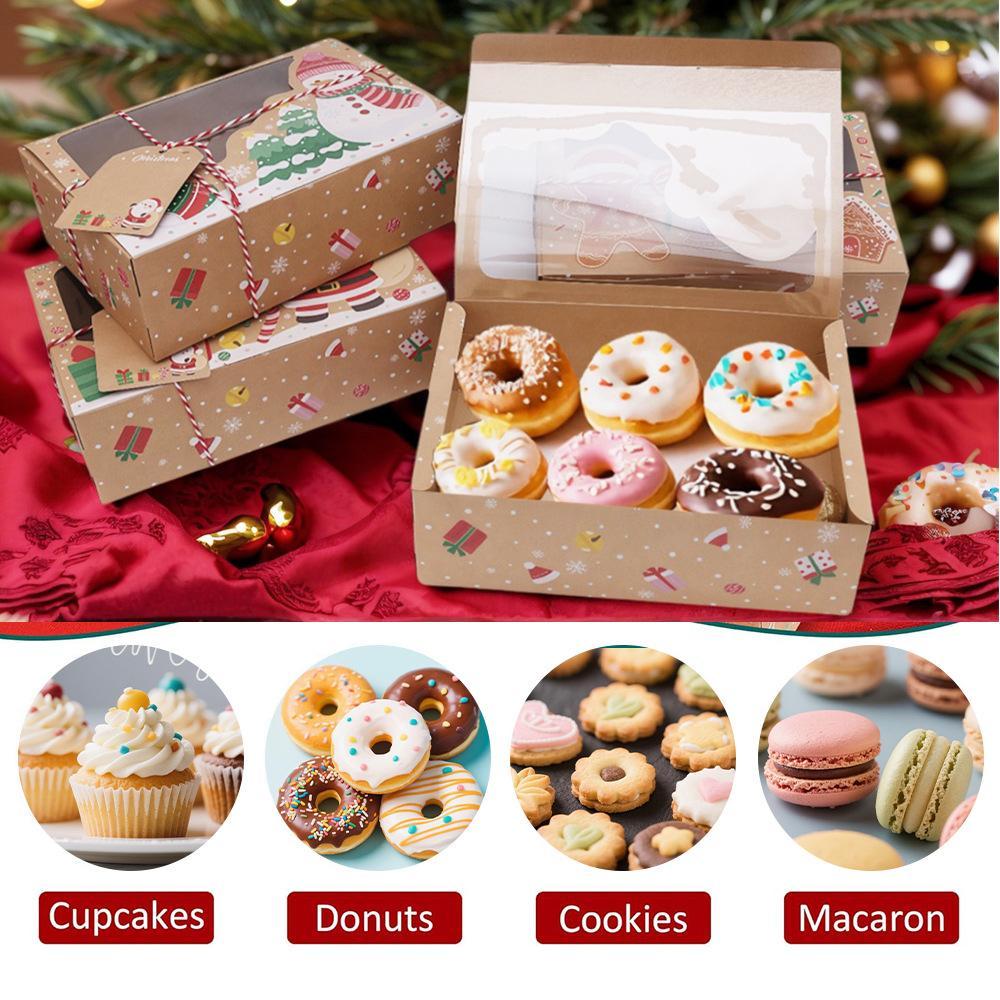 

Box Kotak Donat Kue Natal Packaging Natal Kotak Dus Christmas Hampers 6 PCS