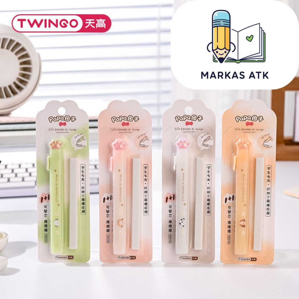 

Eraser Mekanik Bentuk Pulpen Twinggo Papa Hapusan Retractable Praktis Tidak Kotor Alat Tulis Sekolah Hadiah Anak Termurah COD