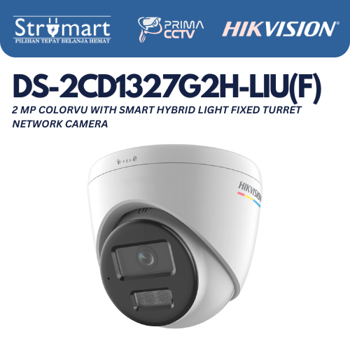 IPCAM HIKVISION DS-2CD1327G2H-LIU 2MP COLORVU INDOOR