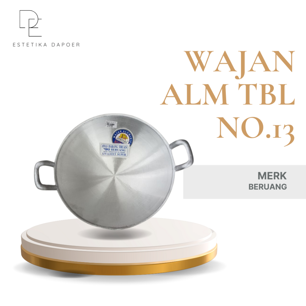 Wajan Aluminium Tebal No.13 Beruang | Wajan Aluminium