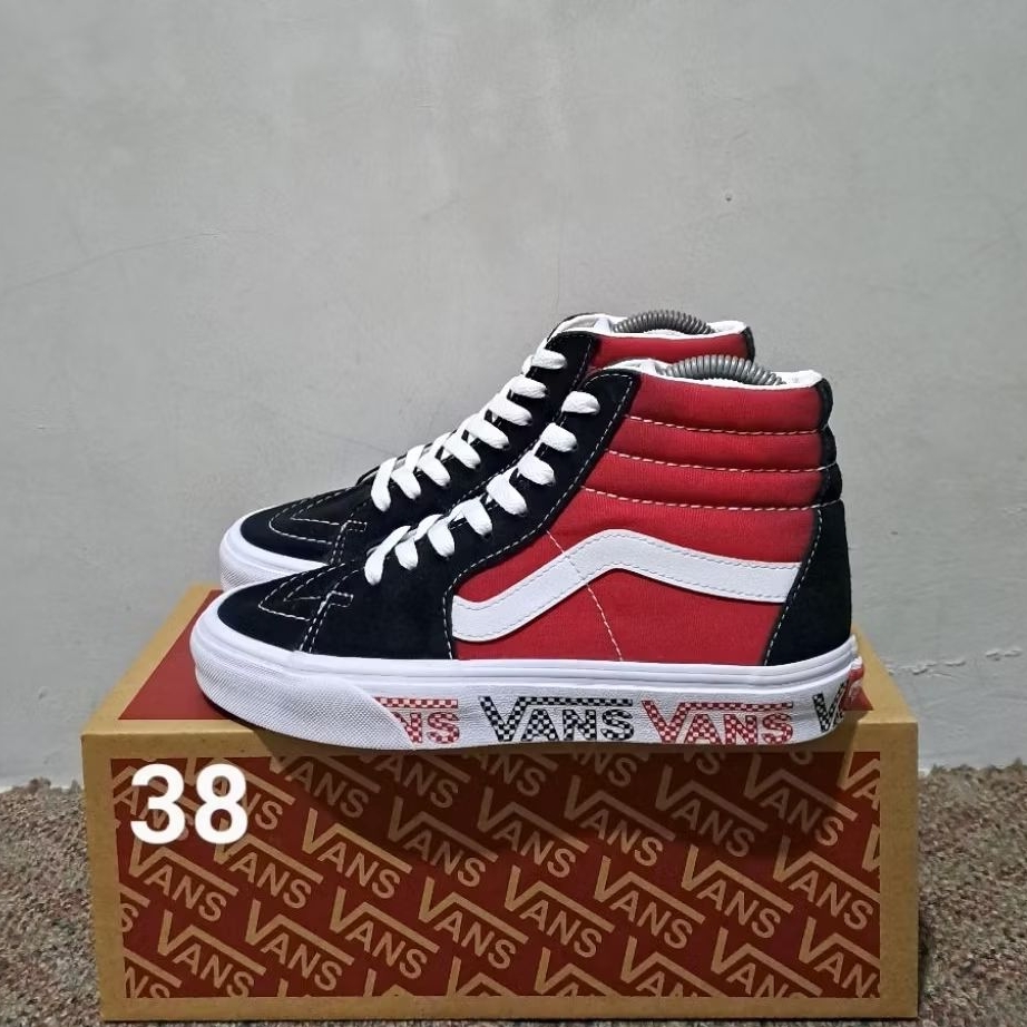 Vans Sk8 Hi Sidewall Red classic Original