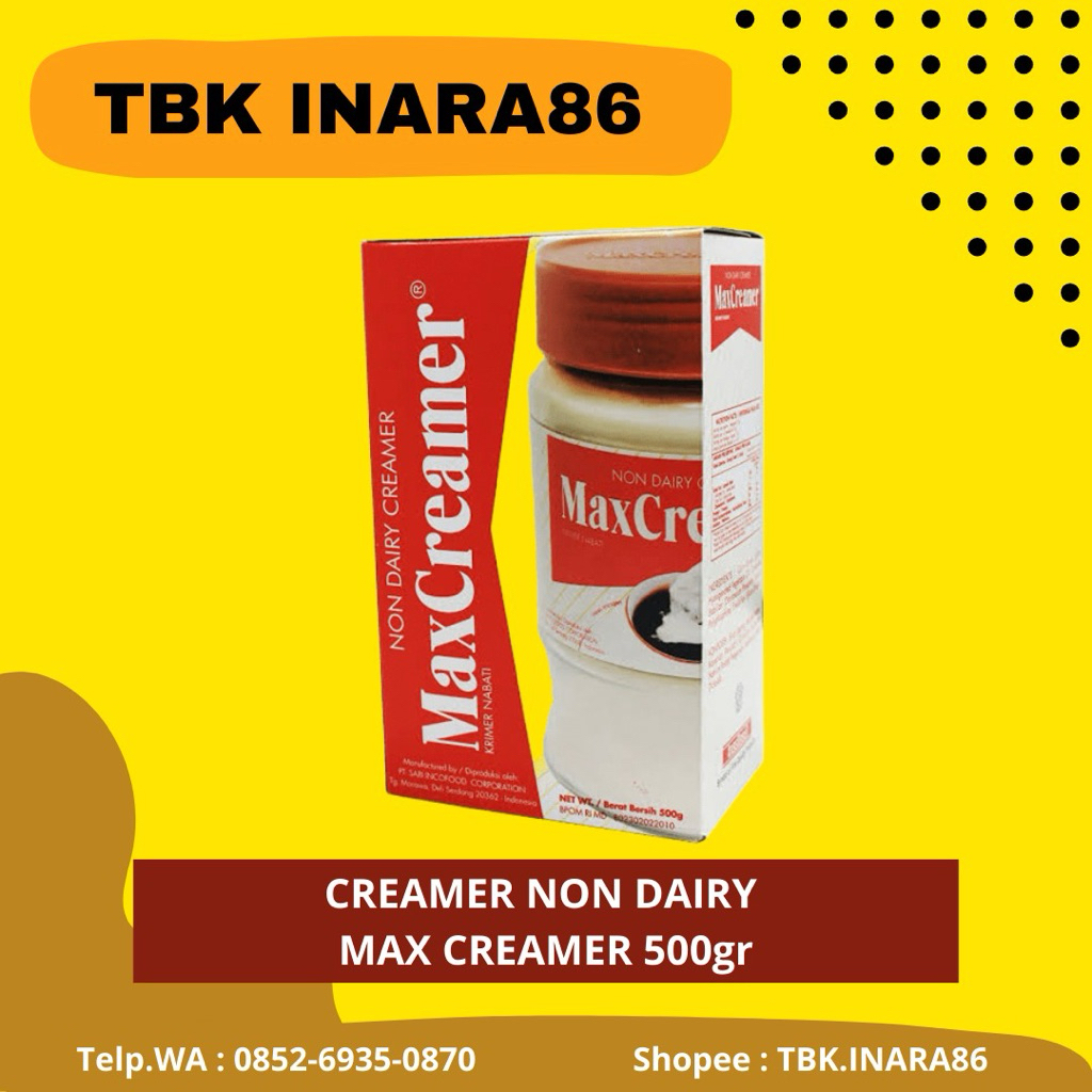 

Max Creamer Non Dairy Creamer 500gr – Krimer Bubuk Serbaguna