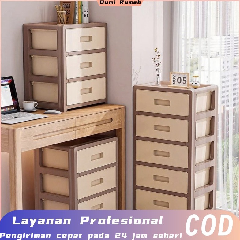 Lariz laci susun lemari kecil rak laci besar lemari mainan anak laci serbaguna lemari plastik susun 