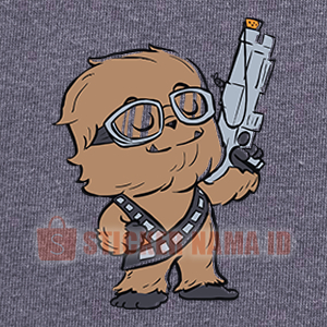 

Sticker Sablon Star Wars Chewbacca Untuk Baju dan Media Kain lainnya