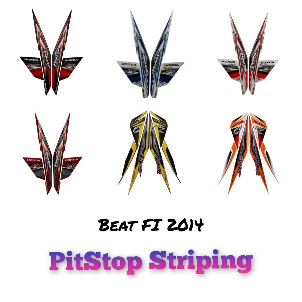 STRIPING MOTOR / STIKER MOTOR / LIST BODY MOTOR BEAT FI 2014