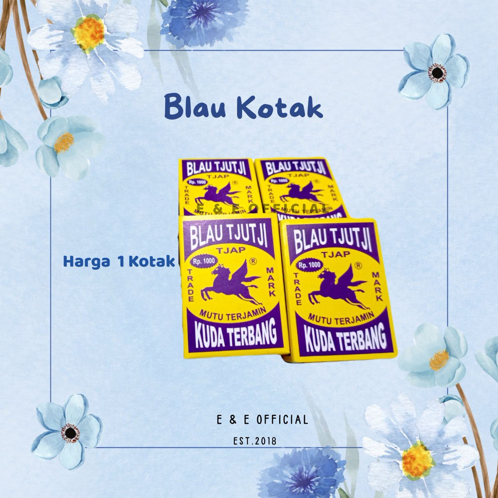 BLAU KOTAK KUDA TERBANG / BLAU CUCI BAJU / BLAO KOTAK DUS