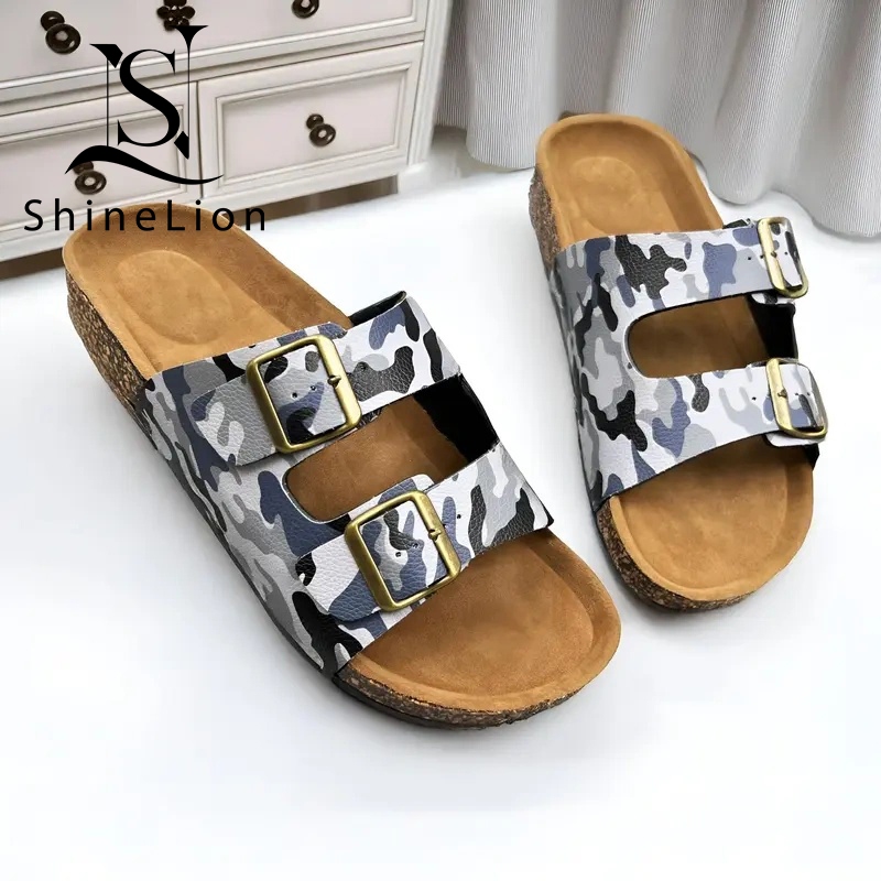 ShineLion KP-2428M Sandal Pria Portee Tokyo Slop Mules Nyaman Santai Liburan Sandal Cork Men Sandal 