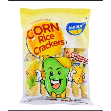 

(The Habit) TENTEN CORN CHEESE CRACKERS BISKUIT BERAS JAGUNG BERKEJU 230gr
