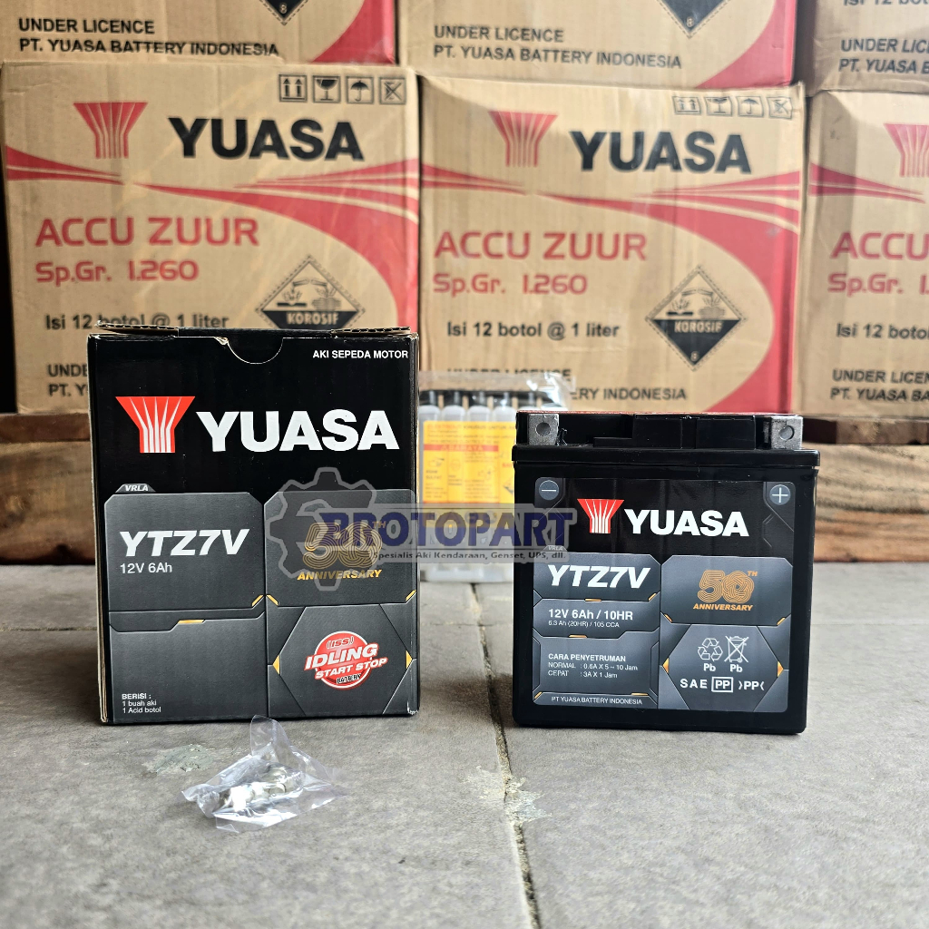 AKI MOTOR HONDA NEW CBR 250R CBR250RR YUASA YTZ7V MF AKI KERING ORIGINAL