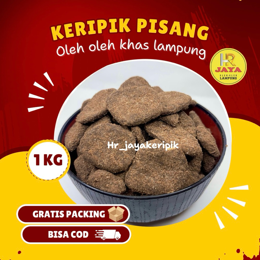 

PROMO 1 kg keripik pisang coklat & aneka rasa khas Lampung asli lampung (irisan koin)