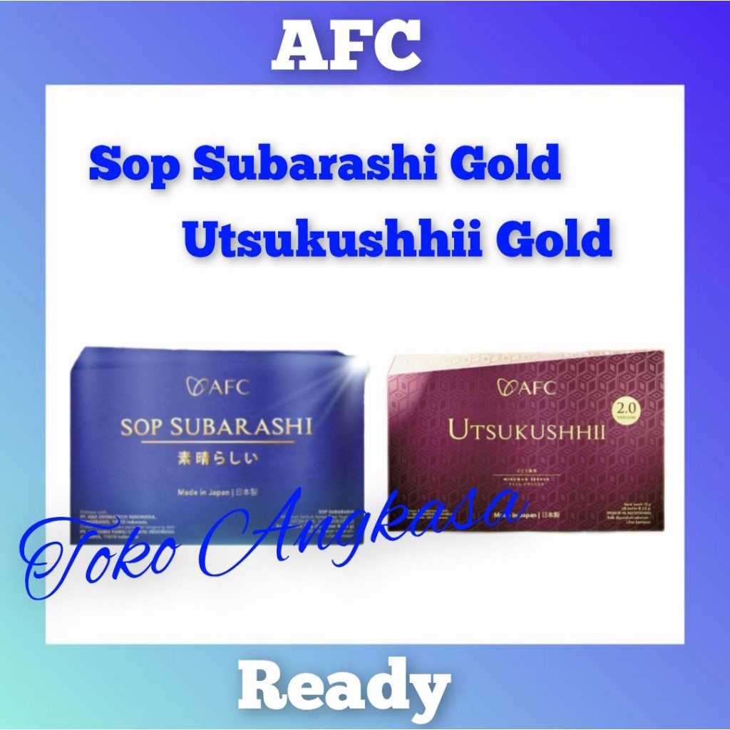 1 PAKET SOP SUBARASHI GOLD UTSUKUSHHII GOLD ORI JAPAN AFC