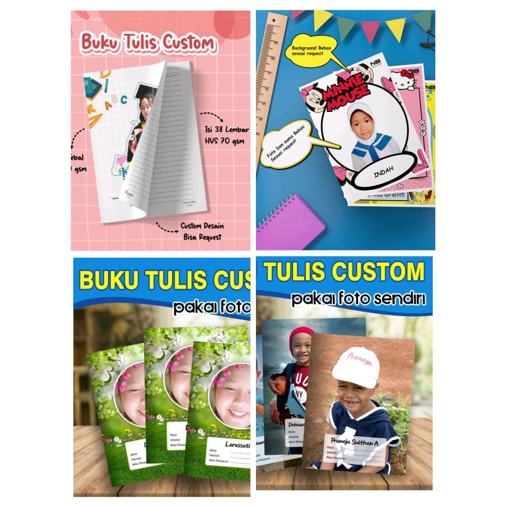 

BUKU TULIS FREE/BEBAS CUSTOM TEBAL MURAH