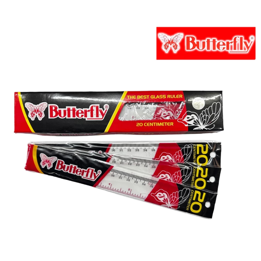

Ruler | Penggaris Butterfly 20 cm (1 PCS)