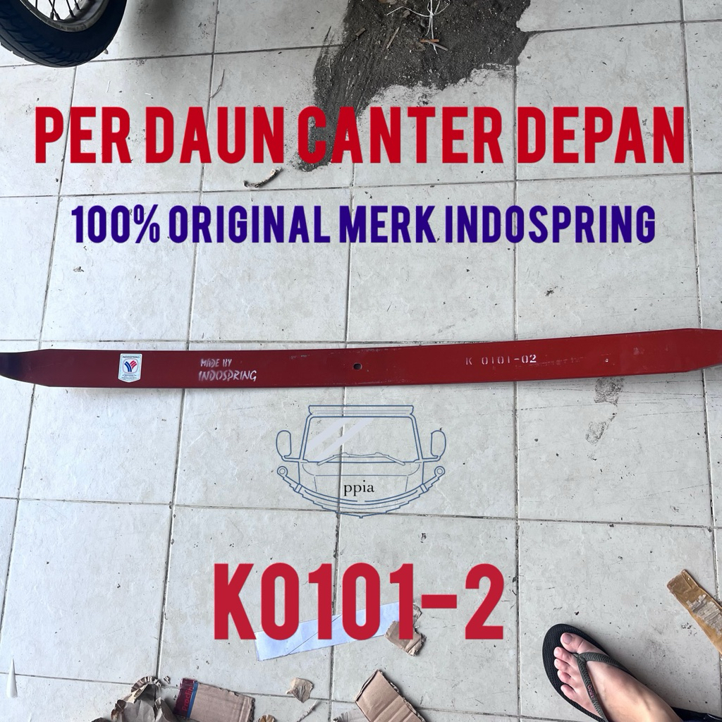per depan canter nomor 2 per k0101 nomor 2 Indospring per daun canter depan nomor 2 leaf spring cant