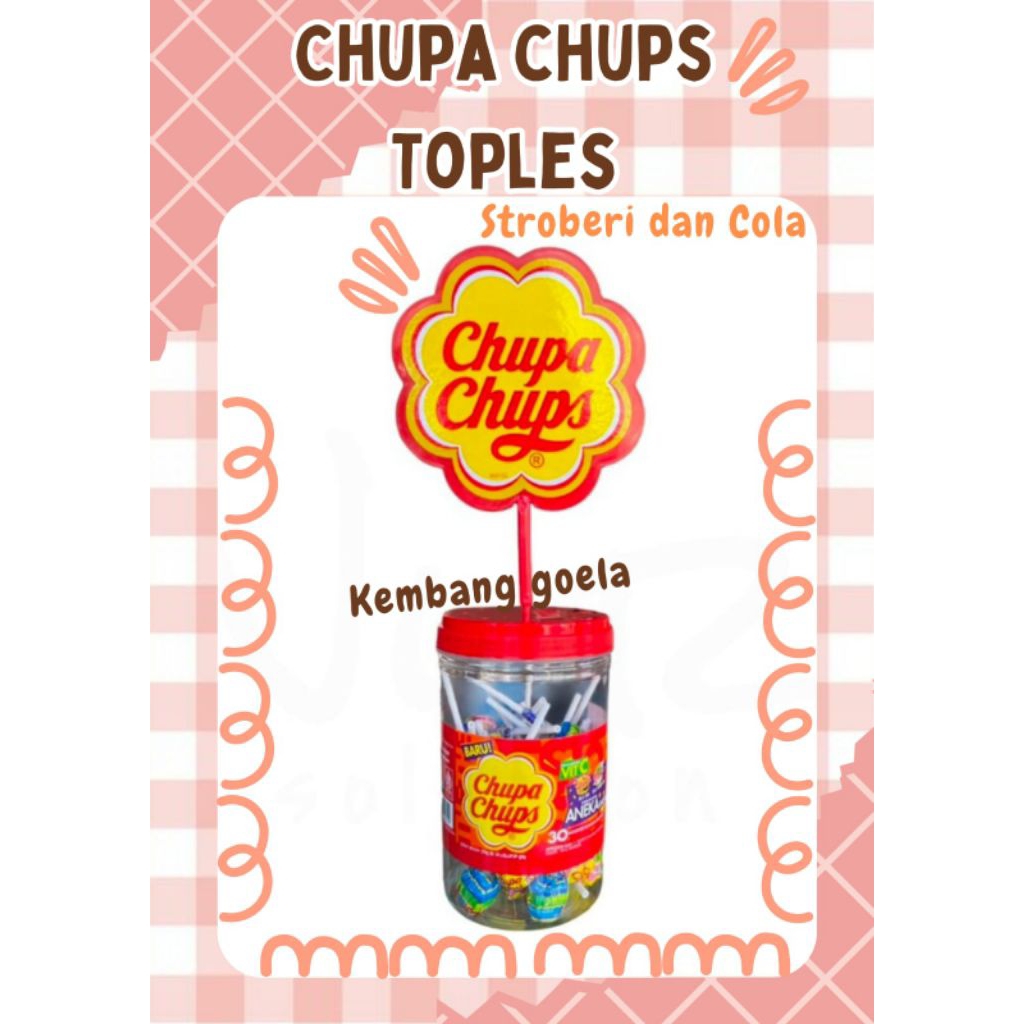 

Chupa Chups Toples rasa Stroberi dan Cola