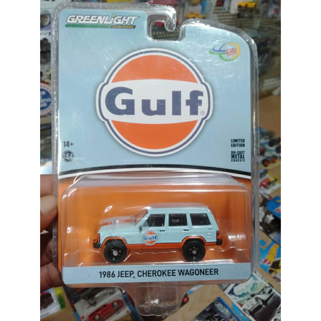 Greenlight 1986 jeep cherokee wagoneer Gulf