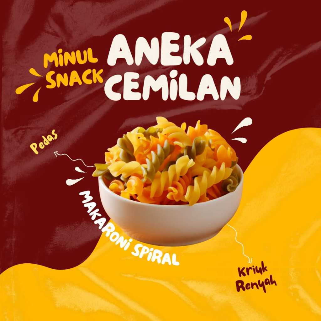 

Makaroni Spiral Kriuk Pedas Gurih Renyah