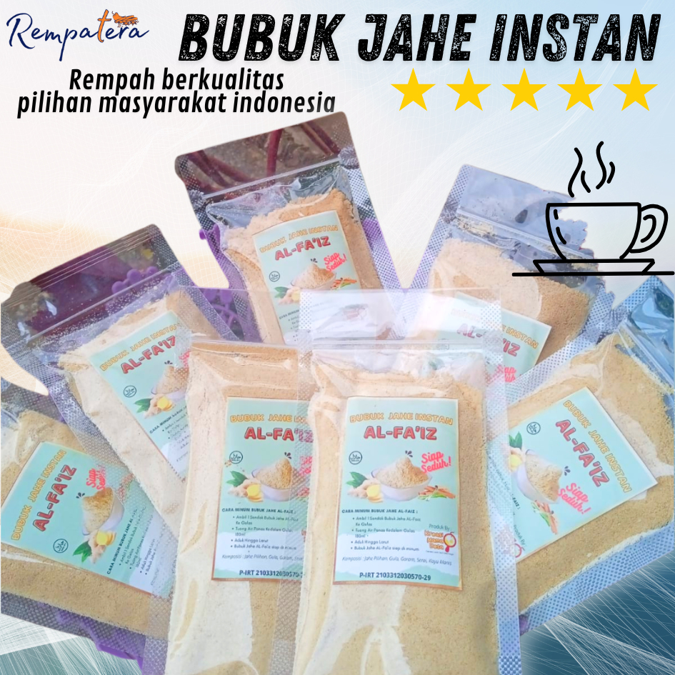 

REMPATERA - Minuman Jahe Instan Siap Seduh By Kreasi Bunda