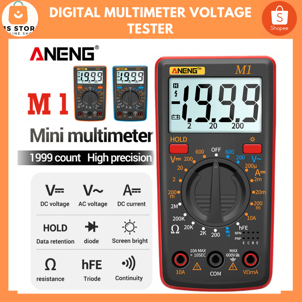 Avometer Digital Multitester Digital Multimeter multitester Voltage Tester