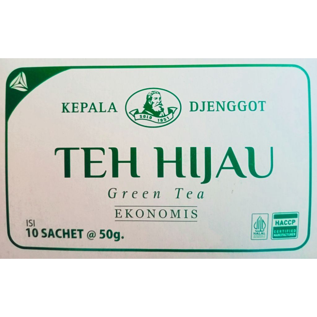 

Teh Hijau Seduh Kemasan Ekonomis 50gr - Kepala Djenggot ( 1pack isi 10 Sachet )