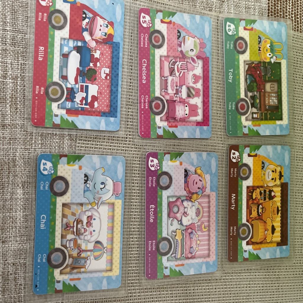 Preloved Second Amiibo Animal Crossing 1set isi 6 buah