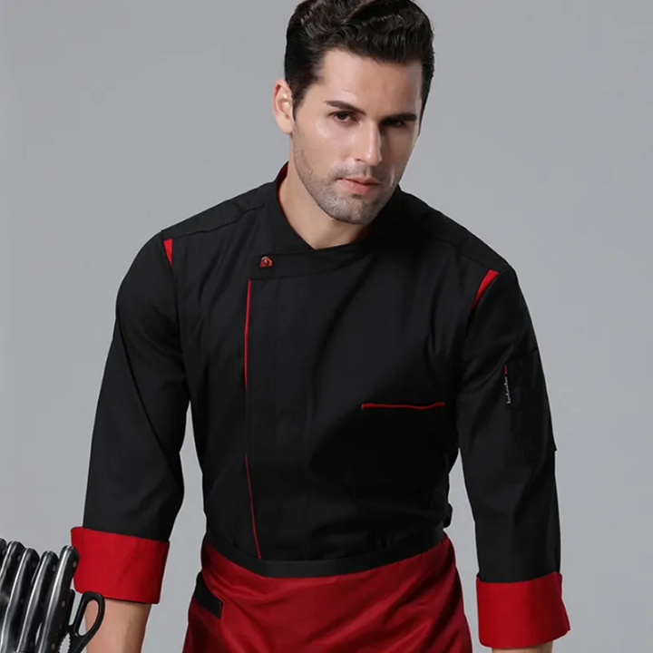 MARLIN baju chef koki pria wanita seragam restoran jacet koki chef