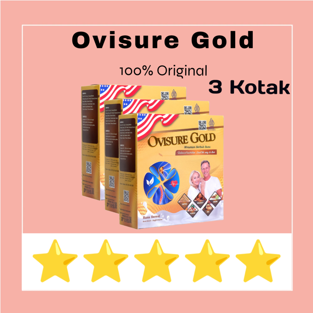 

3 KOTAK VISURE GOLD SUSU OBAT VITAMIN TULANG DAN SENDI SYARAF KEJEPIT KERAM ORIGINAL