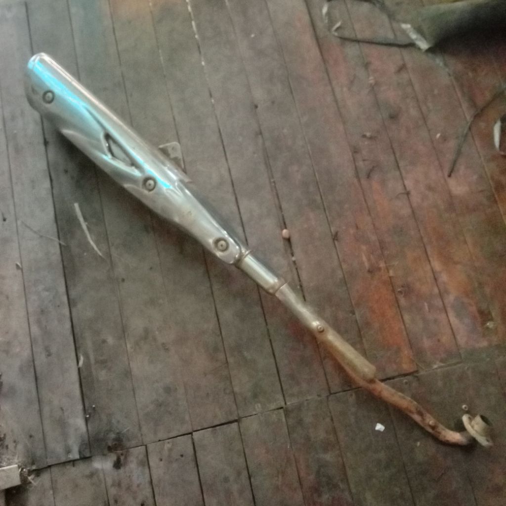 knalpot karisma 125 standar original copotan