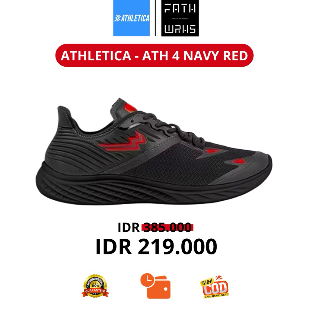 Sepatu Athletica Original - Flash Ghost Black Green | Sepatu Olahraga | Sepatu Unisex