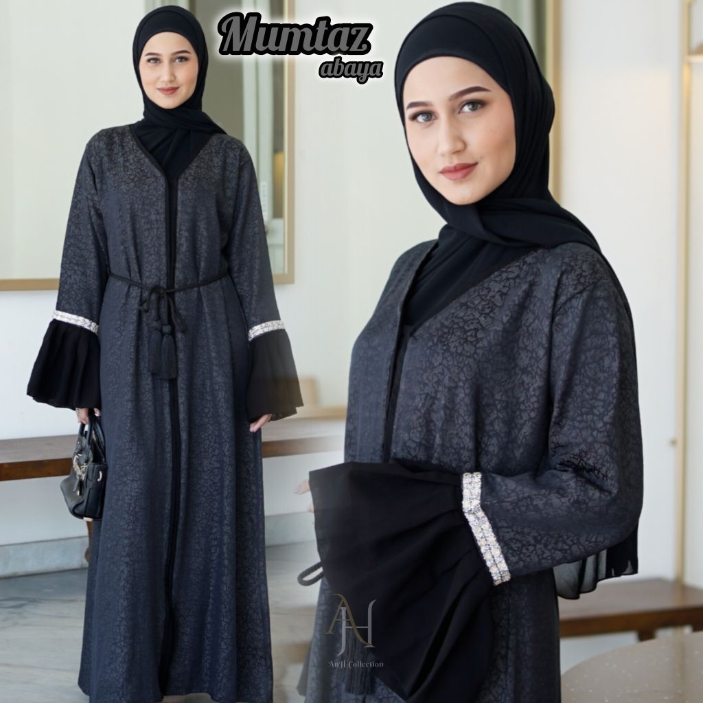 AnH Collection - Mumtaz Abaya Jaguard Coral Busui Busana Muslim Abaya Mumtaz