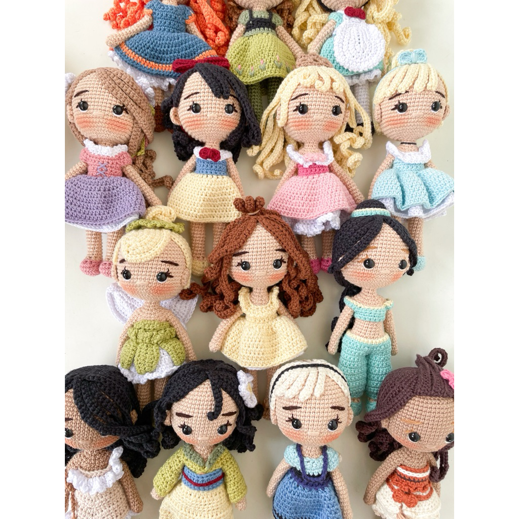 Disney Princess Amigurumi | Boneka rajut disney princess | Boneka lucu