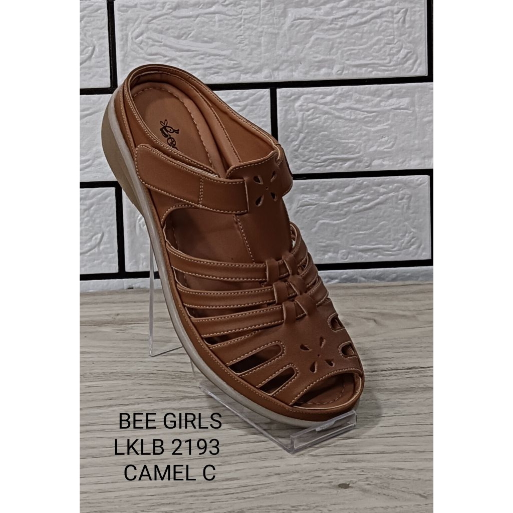 sandal cewek, sandal wanita, sandal sorong produk original BEE GIRLS