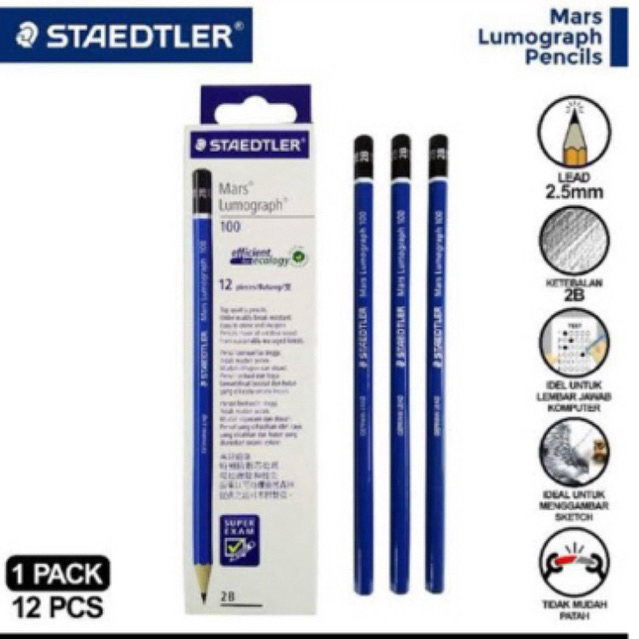 

Pensil stadler 2B 1pack (12pcs)