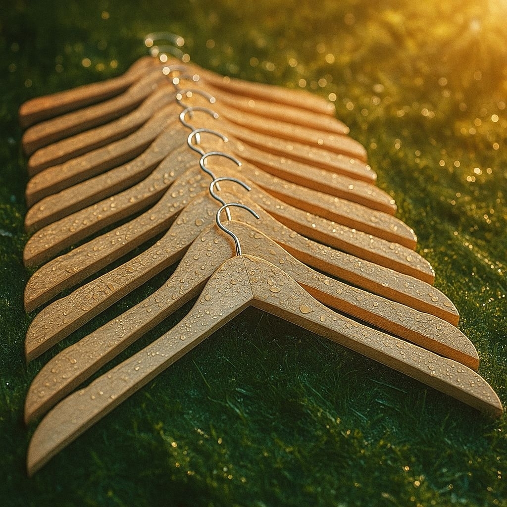 HANGER BAJU KAYU PAKET 10 PCS // GANTUNGAN BAJU KAYU // HANGER TOKO // SUDAH FREE HOOK/GANTOLAN // H